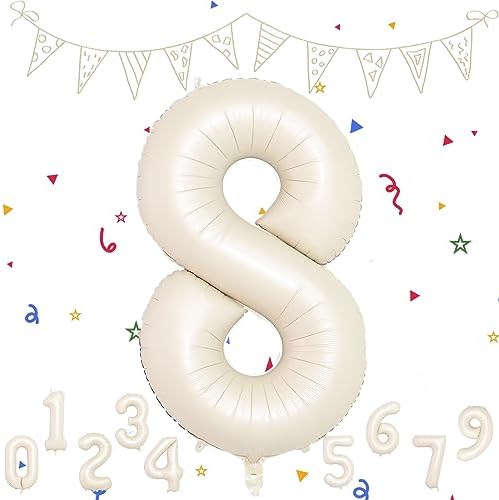 Rose Gold 1 Balloons, Rose Gold Number 1 Balloon, 1 Birthday Balloons Helium Mylar Digital Balloon 40 Inch Foil Balloon Number 0-9 for Birthday Party Baby Shower Anniversary New Year's Eve Decorations