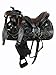 Barrel Saddle Western Horse Pleasure Floral Tooled Leather Rodeo Tack Cowboy Set 15 16 17 18 (Fully Engraved, 15 Inches)