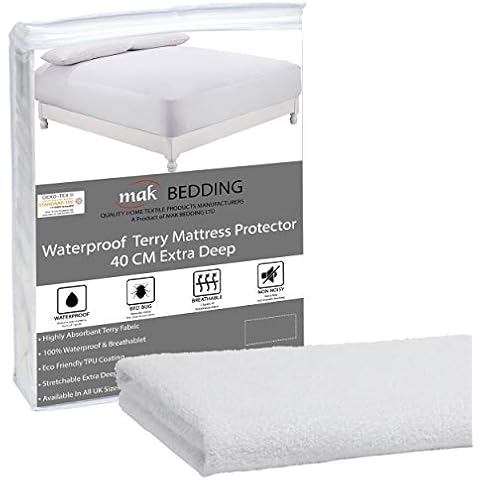 Protector de colchón impermeable, toalla de rizo Cover