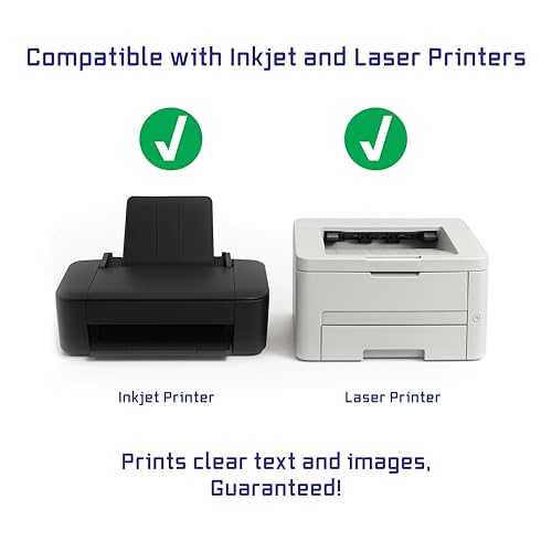 Image of 500 CD /DVD Labels Compatible with The Word 5931 Template. Laser and Ink Jet Compatible Bright White Matte Finish. 250 Sheets Blank Labels Brand.