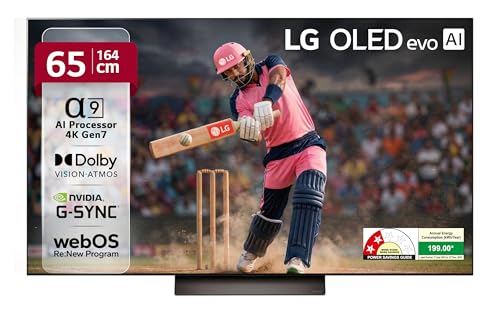 Image of LG 164 cm (65 Inches) OLED C4 Series 4K Ultra HD (3840 x 2160) Smart webOS OLED evo AI TV OLED65C46LA
