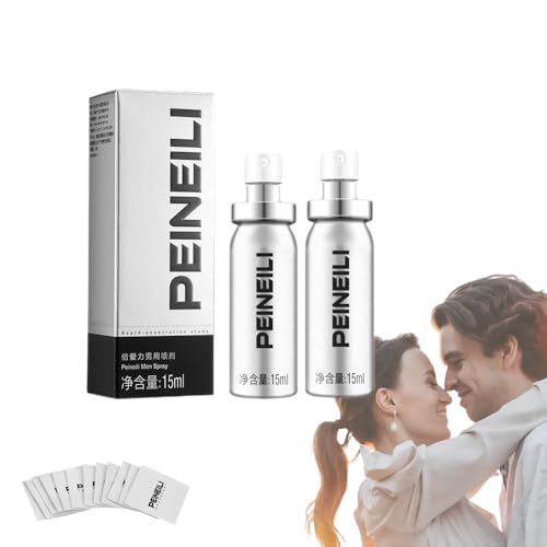 Aceites de Masaje para Hombres con Duración Extendida - 60 Min Spray Blanco (2 Unidades)