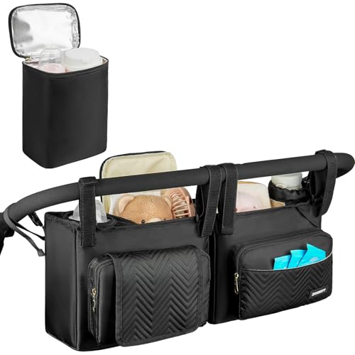 Double Stroller Caddy with Cooler