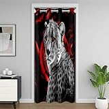 Matériel: tissu de velours haut de gamme (doux au toucher) nos rideaux de porte décoratifs ne sont pas des rideaux occultants à 100% , mais peuvent bloquer 30 à 50% du soleil en raison de la couleur différente (les couleurs sombres sont meilleures que les couleurs claires).