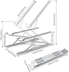 Support portable en aluminium portable réglable pour 10" - 17" Comprimé pour ordinateur portable