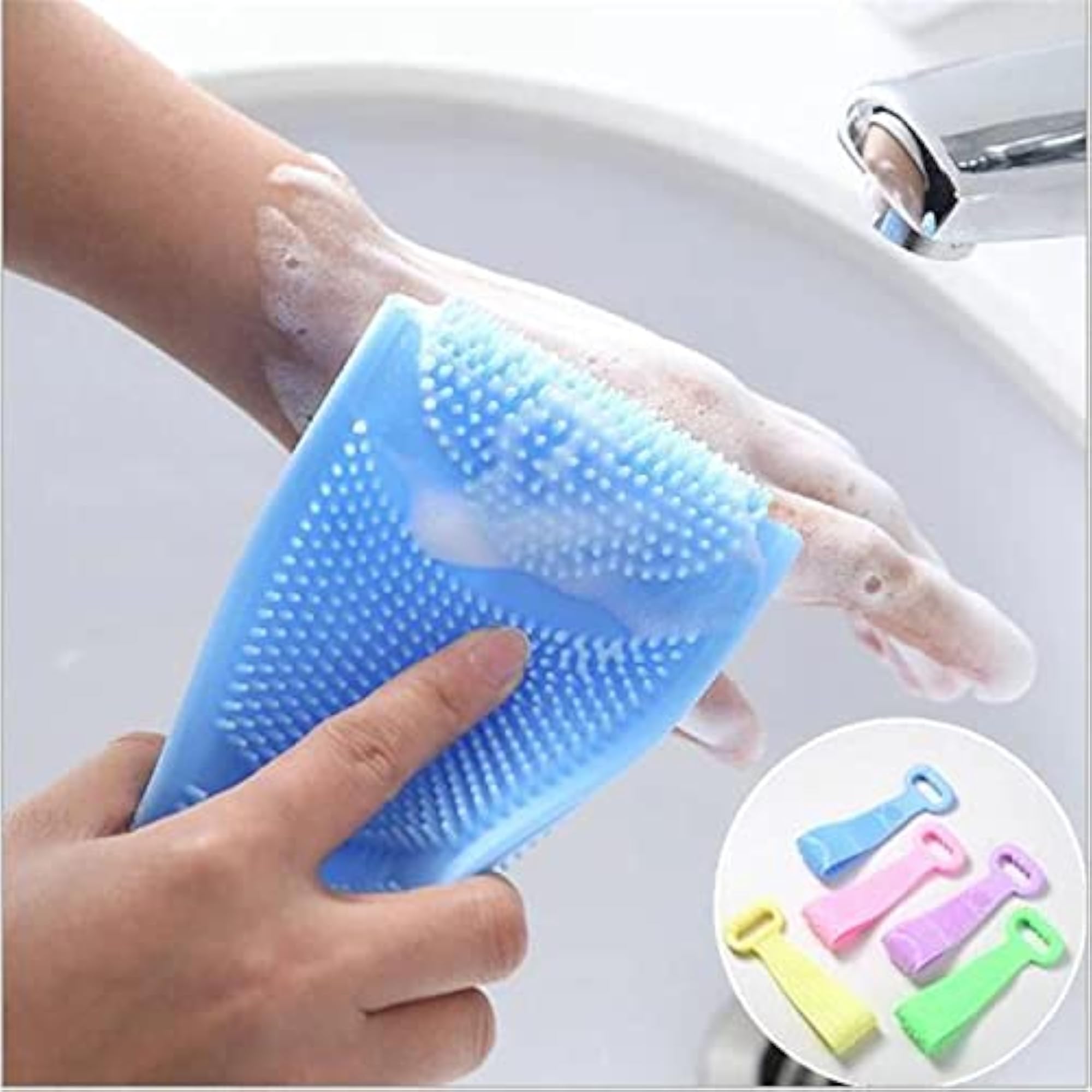 Silicone Double Sided Bath Towel Rubbing Magic