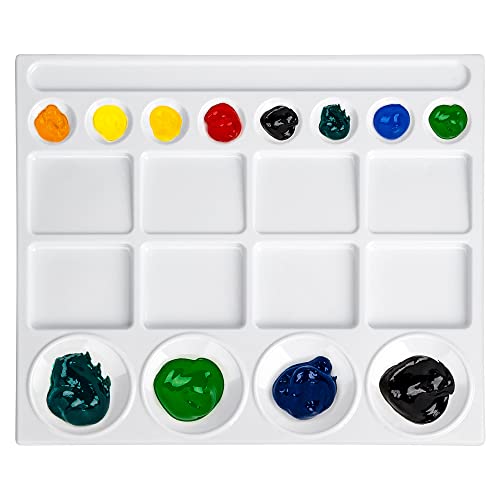 Amazon Basics 20-Well Paint Tray Palettes, White #TOP20