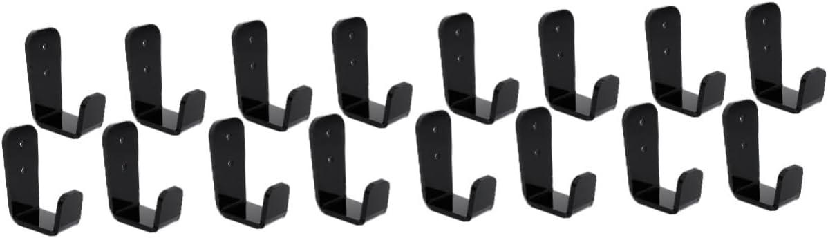8sets Wall-mounted Trekking Poles Rack and Hockey Stick Holder Fishing Pole Stand for Ski Equipment Storage Multipurpose Display