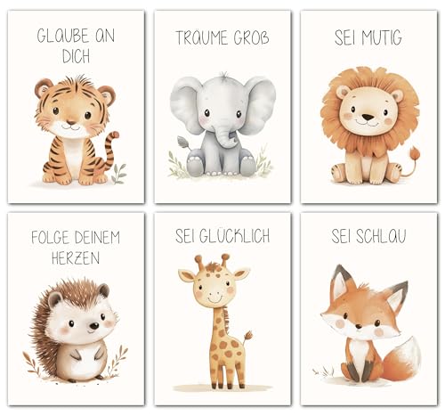 LAVEMA Affirmationsposter Kinder | Bilder Kinderzimmer DIN A3 (30x42cm)...