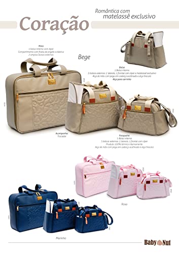 Baby Nut Frasqueira Térmica Coração Bege