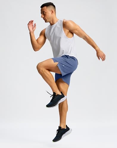 Image of Soothfeel Men's Running Shorts with Zipper Pockets 9 inch / 7 inch / 5 inch Quick Dry Eight Basketball Gym Workout Athletic Shorts