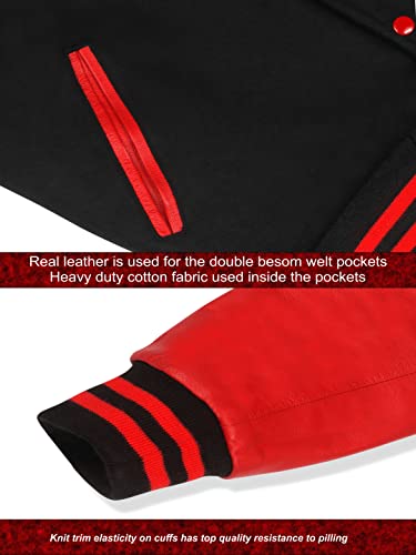 Image of Brutul Bee Original Leather Varsity Letterman Jackets Wool & Leather Original American Style Varsity Jackets