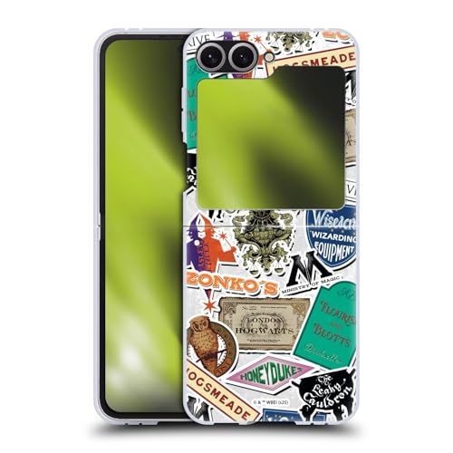 Head Case Designs sous Licence Officielle Harry Potter Collage De Logos Typographie des Lieux Coque Dure pour l'arrière Compatible avec Samsung Galaxy Z Flip6