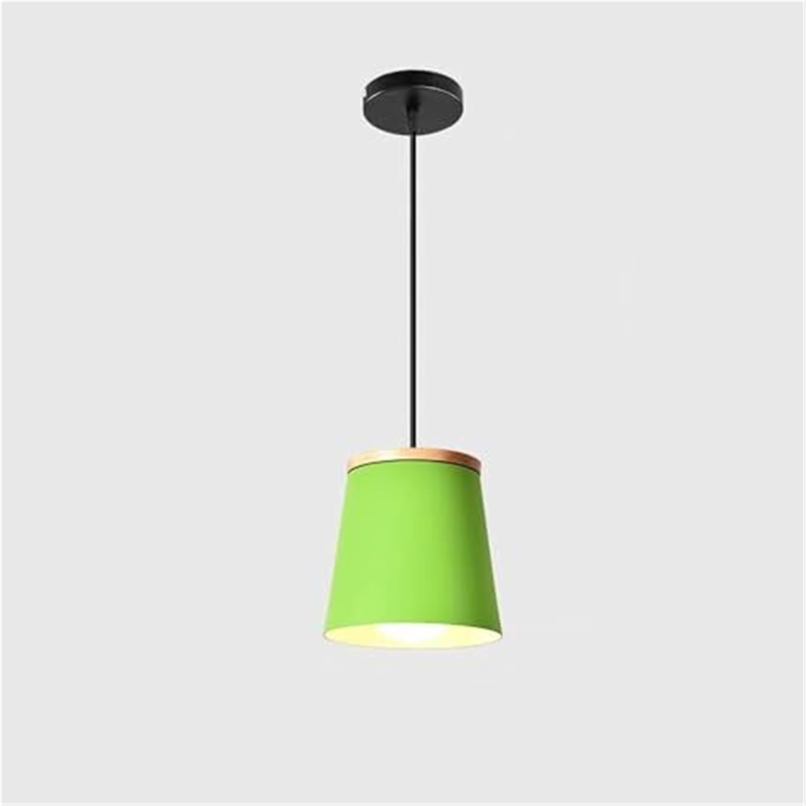 KBUUKYYXouy Pink Wrought Iron Cup E27 Vintage Macaron Pendant Lamp Chandelier Hanging Lighting Ceiling Fixture for Kitchen Island Dining Room Living Entryway Bar(Green)