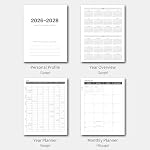 Monthly Planner 2026-2028, 2026-2028 Calendar 36 Months, 8.5" x 11", Jan 2026- Dec 2028,Metal corner protectors with Spiral Bound, 3 Years Academic Planner Perfect for School & Office for Women & Men - Image 5