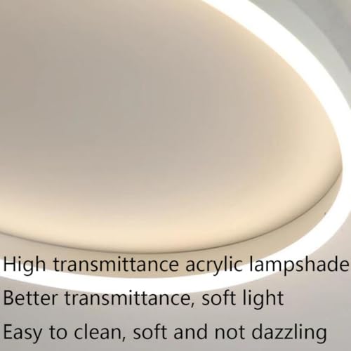 Plafonnier LED mince à intensité variable pour chambre et cuisine