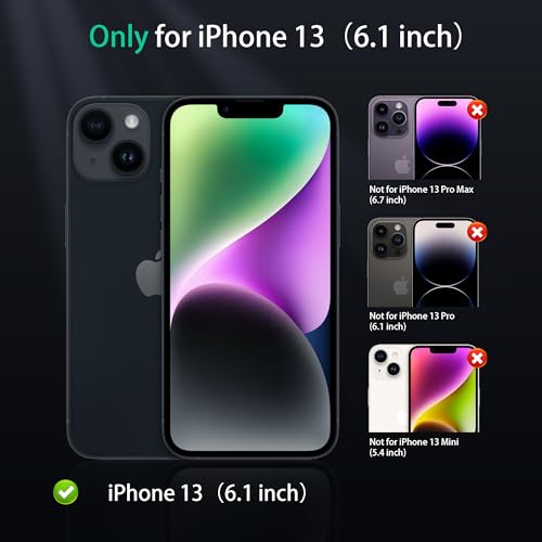 Image of ONES for iPhone 13 Case, Translucent Matte Magnetic Phone Case Compatible with Magsafe, Military-Grade Shockproof Cover, Anti-Yellowing Hard Slim Protective Matte Case for iPhone 13