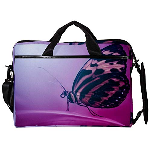 Sac à bandoulière pour ordinateur 14-15" motif papillon élégant