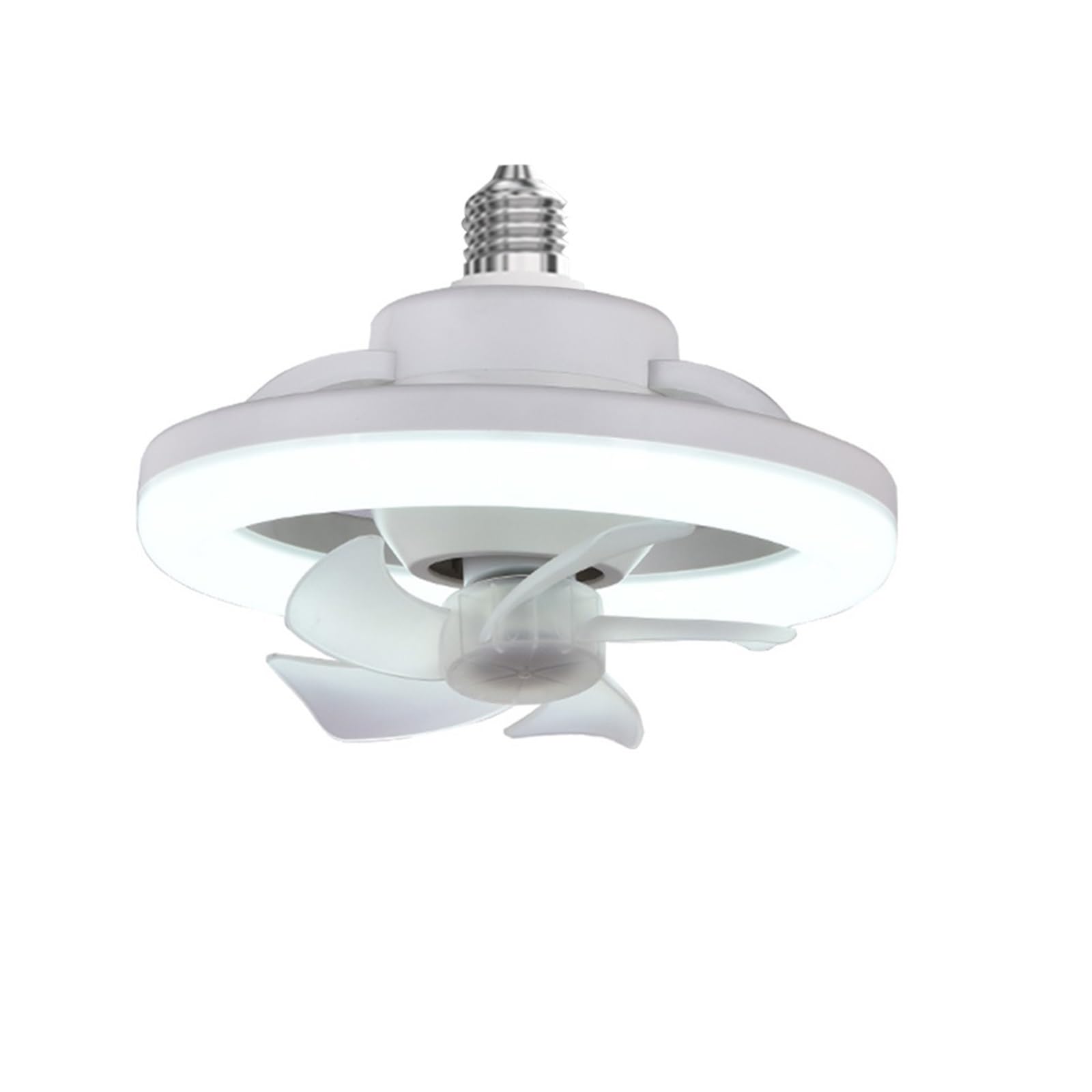 TRDEWR Ceiling Fan with LED Light E27 Remote Control Ceiling Lamp Dimming LED Light Adjustable Speed Cooling Fan 360° Rotation Fan Lamp Good Light and Shadow Effects(48W)