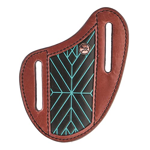HOOEY Unisex Neon Moon Southwestern Pancake Knife Sheath Black/Turquoise One Size