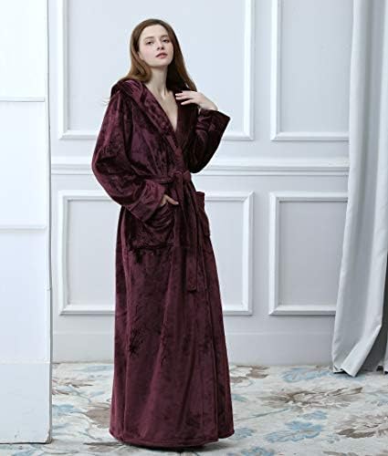 knee length dresses for ladies Women's Merino Wool Thermal Dressing Gown