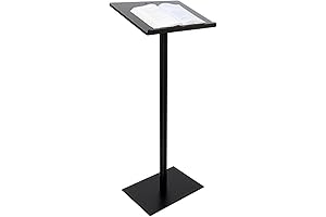 Displays2go CLRLECBNDB Floor Standing Speaking Podium