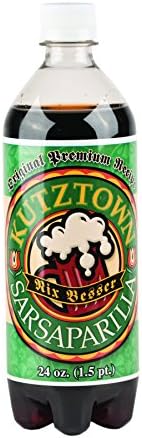 AmishTastes Kutztown Sodas Variety Pack- Sarsaparilla, Birch Beer, White Birch Beer, Root Beer- Kutztown "Nix Besser" PA Dutch Style, 24 Oz. (Pack of 8)
