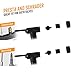 K-Brands Bike Pump - Compact and Portable Bike Floor & Sports Ball Air Pump - Aluminum Alloy Bicycle Tire Pump with Puncture Kit