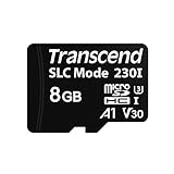 SD Karten Transcend Micro SDHC Micro SD Karte 8 GB A1, U3, V30, 3D TLC (SLC mode)