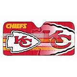 Fanmats 60057 NFL Kansas City Chiefs Windshield Sun Auto Shade, Sun Shield Sun Visor | Accordion tri-fold for...