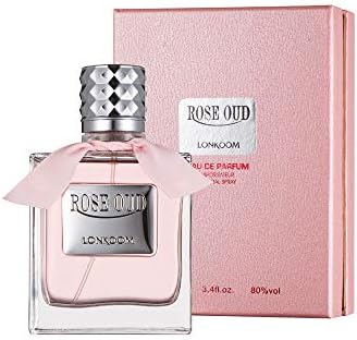 Amazon : Lonkoom OUD Rose Perfume for Women, 3.4Fl Oz/100ml Eau De
