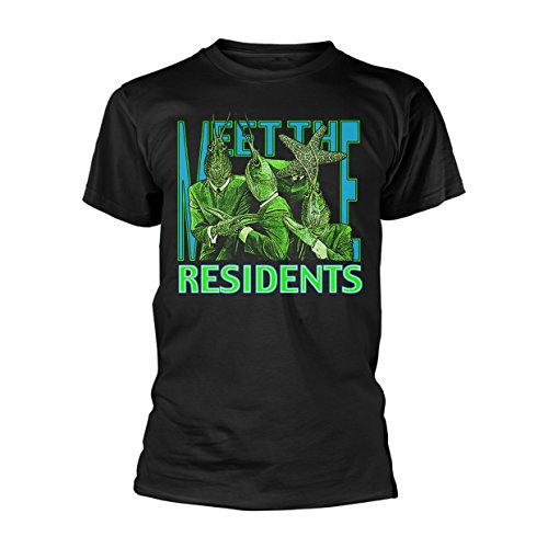 Residents T Shirt Meet The Residents Band Logo Official Mens Black Size M image 2