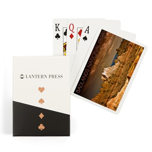 Lantern Press Badlands National Park Naipes Póker 52 cartas
