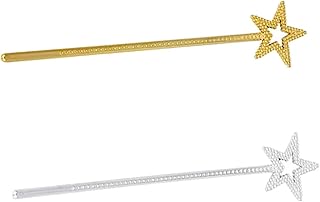 Toyvian 2 Pçs Pentagrama Varinha De Fada Ternos Infantis Varinhas De Fada Para Crianças Bastões De Fada De Anjo Conjuntos De Brincadeira Para Crianças Brinquedo De Faz De Conta Varinha De