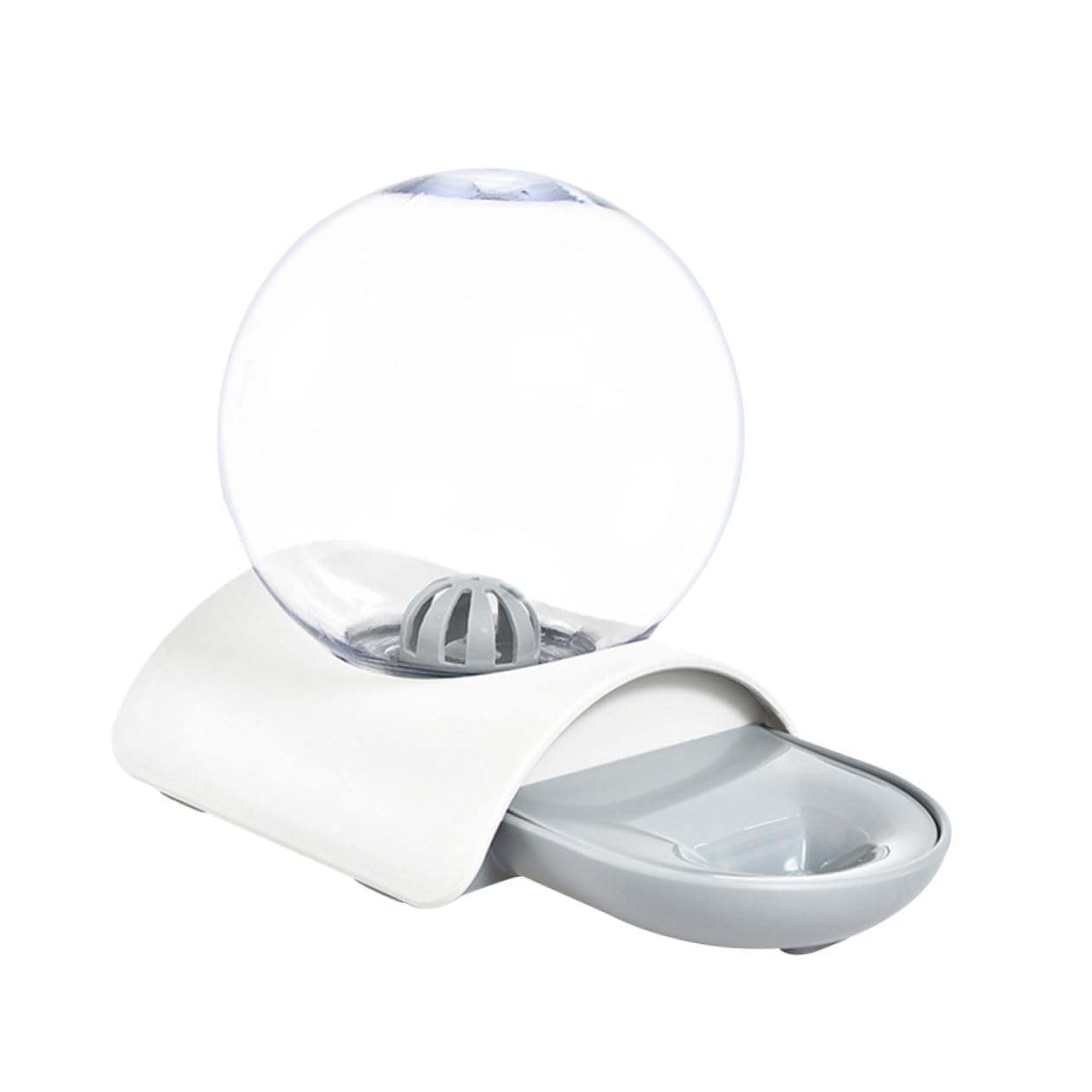 SOIMISS Bebedero Automático para Mascotas Transparente, Funcional Sifón Antigoteo, Material Abs Acrílico, Capacidad Grande, Desmontable y Fácil de Limpiar, para Hogar y Exterior, Adecuado