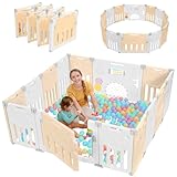 Dripex Parque Infantil Bebé, 150x150cm Corralito Bebé, Parque de Bebe,...