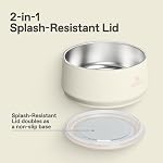 STANLEY Pet Bowl | 3-Cup (24 oz) Insulated Stainless Steel Dog & Cat Bowl | Splash-Resistant Lid | Dishwasher Safe | BPA-Free | Cream - Image 6