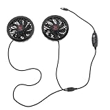 SOLUSTRE Cool Vest Cooling Fan Replacement USB Powered Adjustable Air Conditioner Workwear Fan for S