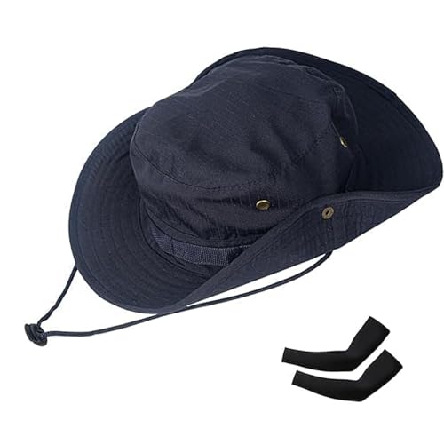 Image of Sun Hats for Men Women Bucket Hat UPF 50+ Boonie Hat Foldable UV Protection Hiking Beach Fishing Summer Safari