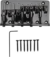 [Ideal Replacement Part] Specifically designed for some 5 string electric bass guitars, this bridge is an ideal replacement for old or damaged bridges, ensuring excellent performance. [Fine Craftsmanship] The finely crafted 5 string bass bridge provi...