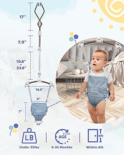 image for Infant Master Doorway Jumper, Johnny Jumper w/Adjustable Seat Bag, Dur
