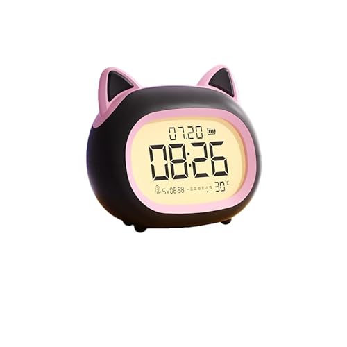 Ghbunuz �L���[�g�L���b�g �ڊo�܂����v �q�ǂ��p 5�g�A���[�� ���x�\�� �_�炩���i�C�g���C�g �^�b�`���� �Ö��@�\ LCD�f�B�X�v���C USB�[�d�� �T�ԃX�P�W���[���ݒ�\ (�u���b�N/�s���N [�~���[�W�b�N�A���[��/�i�C�g���C�g�f�B�X�v���C]