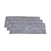 Superio Microfiber Mop Pads, Refill Miracle Mop, Dust Mop Replacement Head 16 Inch Damp Mop Refill for Flat Mop Set, with Velcro-Grey, 3 pack