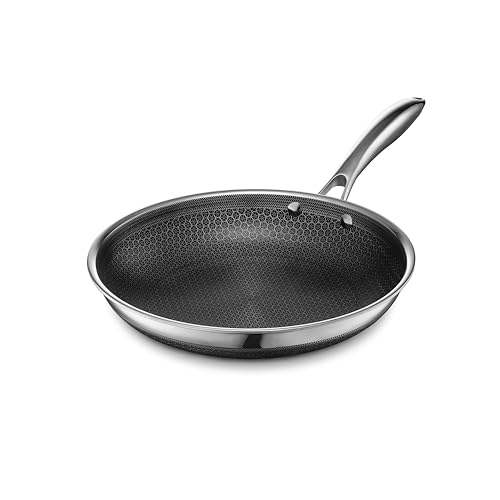 Comparison: Best 10 Nonstick Skillet 6 HexClad Hybrid Nonstick 10-Inch Frying Pan, Stay-Cool Handle, Dishwasher-Friendly, Oven-Safe Up to 900°F, Induction Ready, Compatible with All Cooktops