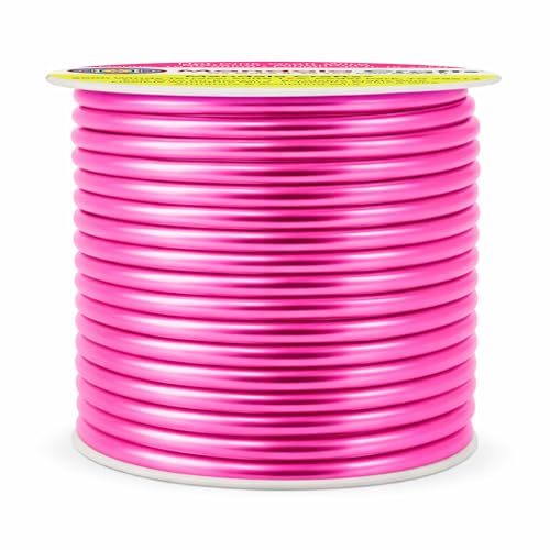 Image of Mandala Crafts 10 Gauge Hot Pink Anodized Aluminum Craft Wire, 32 FT | Colored, Flexible, Bendable, for Bonsai, Armature, Sculpting, Wire Wrapping, Jewelry Making, Weather & Tarnish Resistant
