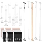 Nogeqi 25 Stück Durchsichtige BH Träger Set, 10 Unsichtbare BH-Träger Ersatz, 6 Verstellbare Transparente BH-Träger, 9 BH Verlängerung Bra Extender für Damen