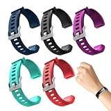 Watch Bands Compatible with ID115 Plus HR Fitness Tracker, Replacement Veryfit pro Activity Watch Straps Set for Men Women, Multicolor Wristbands for ID115Plus HR Smart Bracelet ONLY (multicolor)