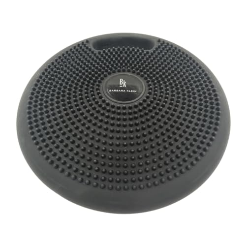 BK 2.0 Balance Cushion für Stabilität und Koordination by Barbara Klein mit Griff für einen gesunden Rücken| Luftpumpe gratis inbegriffen! (Grau) (Grau)