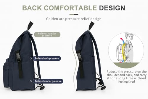 Image of 30L Waterproof 14 Inch Laptop Backpack for School, College, Office, Travel and Hiking Spacious Lightweight Daypack with Multi-Compartment Storage for Men and Women