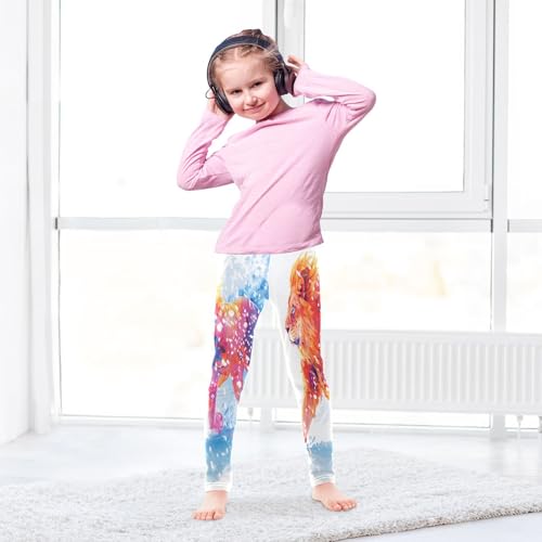 Bolaz Toddler Girls Leggings Printed Yoga Pants Leggings Winter Running Lions for Kids4